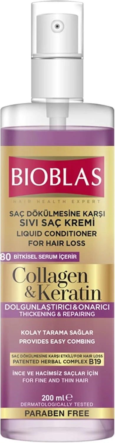 Bıoblas sıvı sac kremı 200 ml keratin-collagen