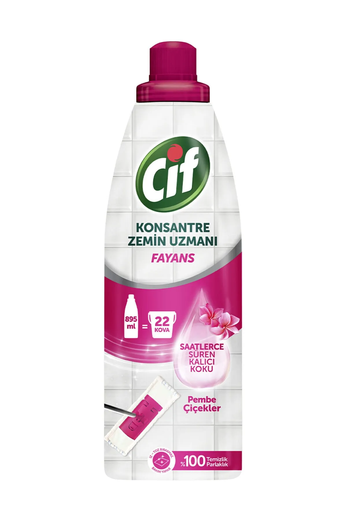 Cif jel 895 ml zemin pembe çiçek