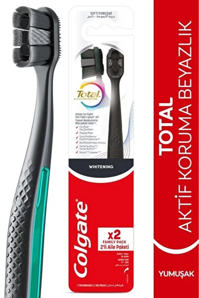 Colgate df total 2 li aile yumuşak siyah - 1