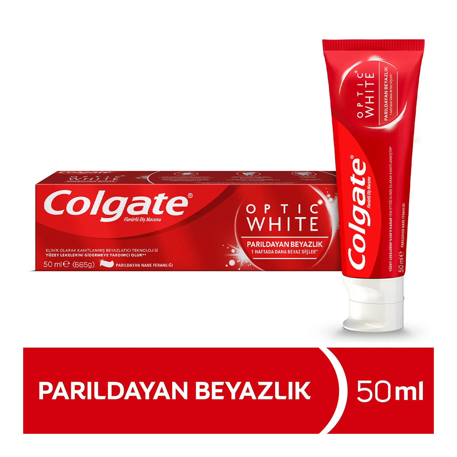 Colgate dm optık parıldayan beyaz 50 ml