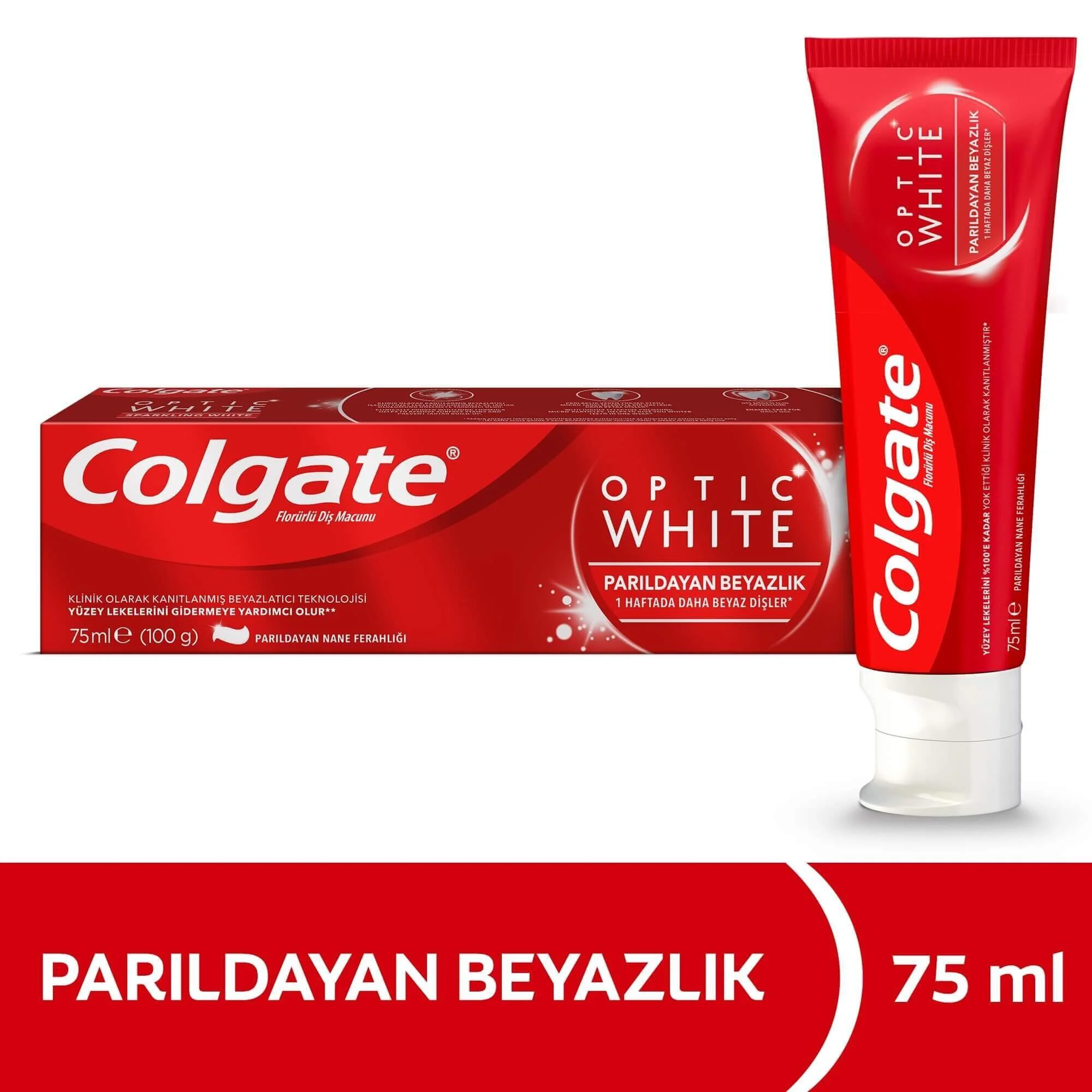 Colgate dm optık parıldıyan beyaz 75 ml - 1