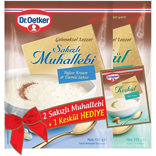 Dr oetker 2 sakızlı muh.+1 keskul hed.395 gr