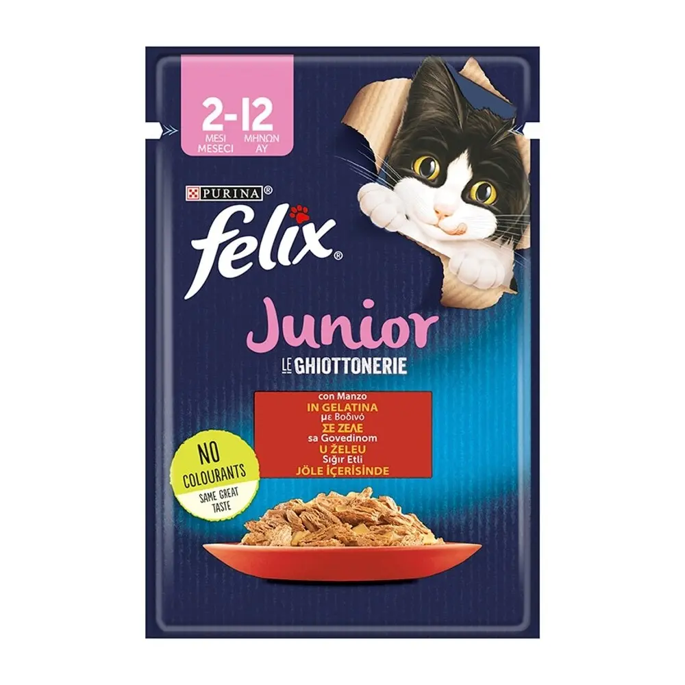 Felıx 85 gr yavru kedı sıgır etlı