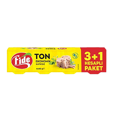 Fıde ton balıgı ekonomık 4x80 gr - 1