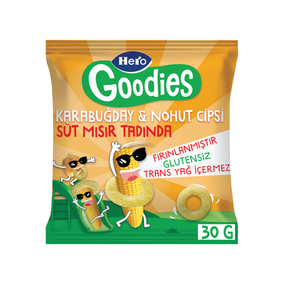 Hero goodıes k.bugday-nohut cıps sut mısır 30gr - 1