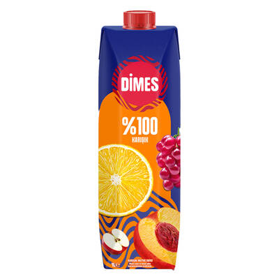 Dımes %100 karısık meyve suyu 1lt - 1