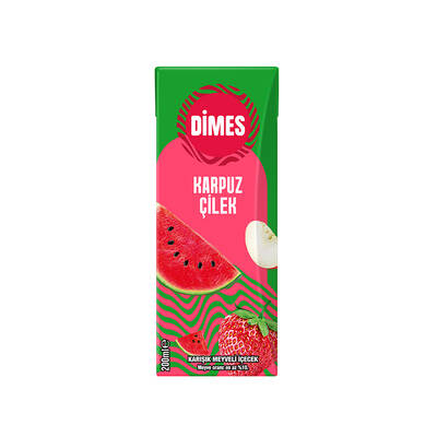 Dımes karpuz-cılek aromalı ıcecek 200ml - 1