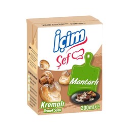 Icım sef krema yemek sosu mantarlı 200ml