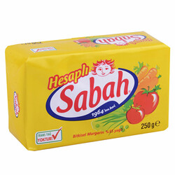 Sabah hesaplı margarın 250 gr.