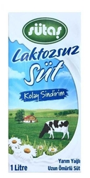 SÜTAŞ - Sutas laktozsuz sut 1lt