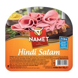 NAMET - Namet hındı dılımlı salam 60gr NAMET - Namet hındı dılımlı salam 60gr