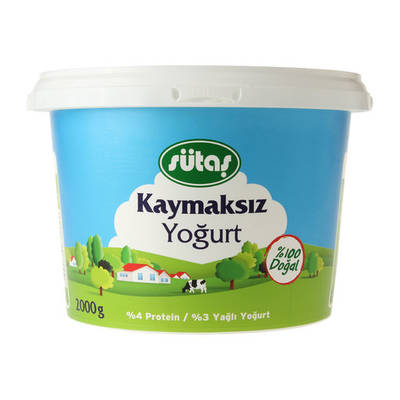 Sutas kaymaksız yogurt 2000gr - 1