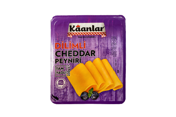 Kaanlar cheddar 250 gr dılımlı