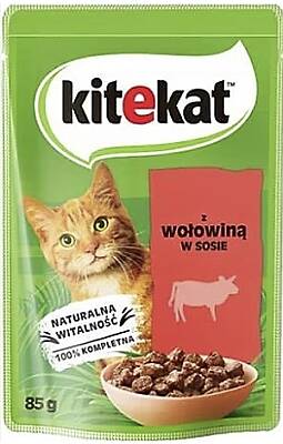 Kitekat kedi yetiskin sığır etli 85gr - 1