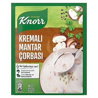 Knorr corba kremalı  mantar 68gr - 1