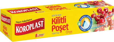 Koroplast kılıtlı buzdolabı posetı buyuk 1o lu - 1