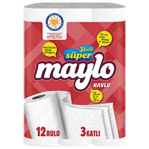 Maylo havlu 12 lı 3 kat