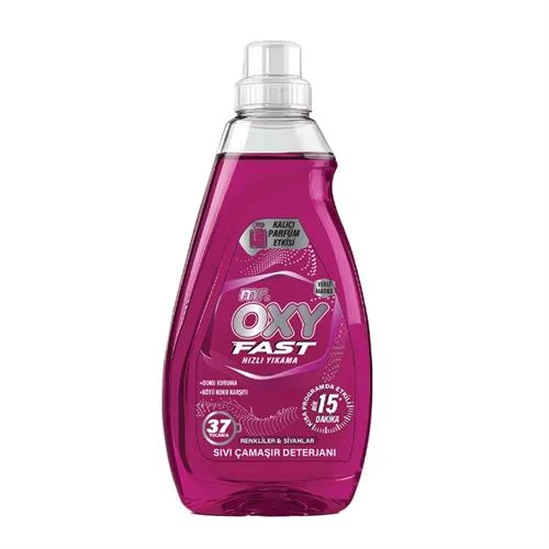 MR.OXY - Mr oxy fast sıvı deterjan 1480 ml renkli siyah