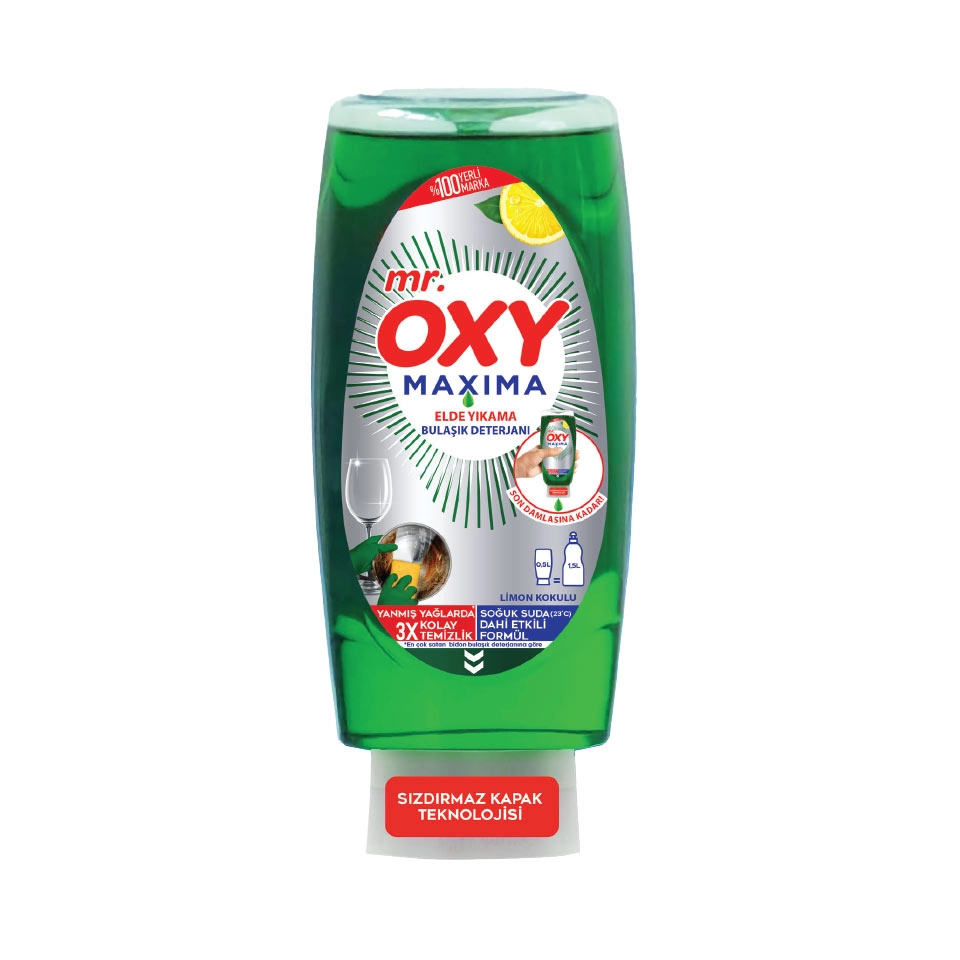 Mr.oxy bulaşık deterjanı 650 ml elma - 1