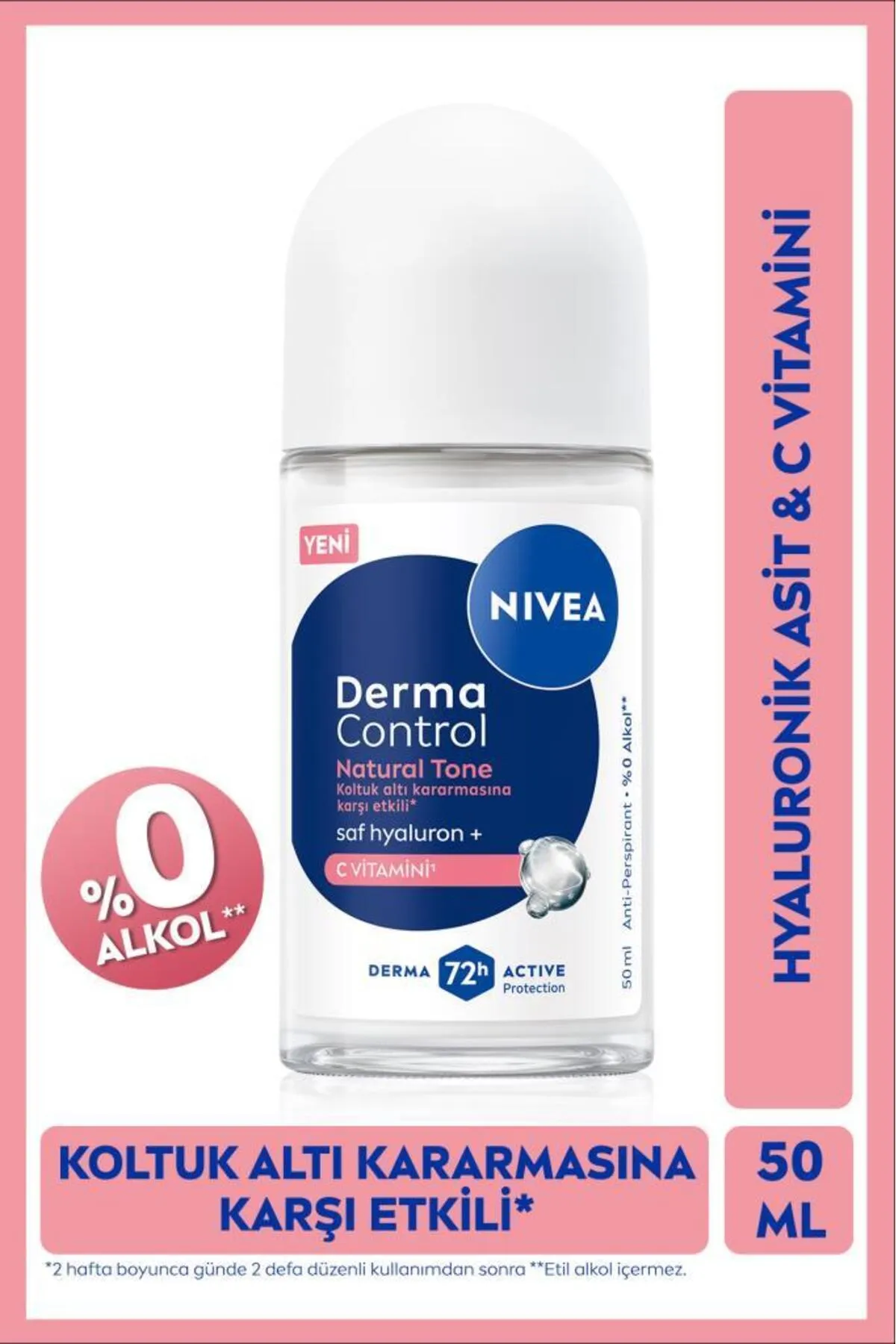 Nıvea roll-on 50 ml derma c vitamin - 1