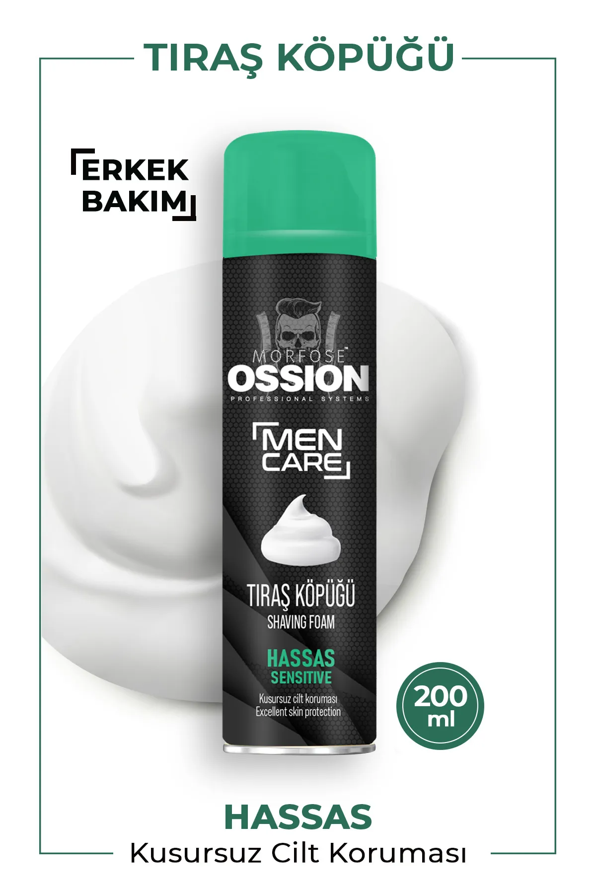 Ossıon 200 ml tıraş köpüğü hassas
