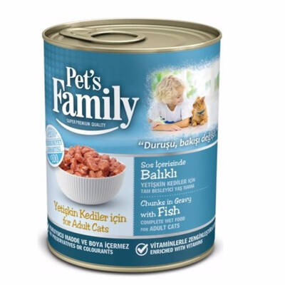 Pets famıly 400 gr konserve kedi balıklı - 1