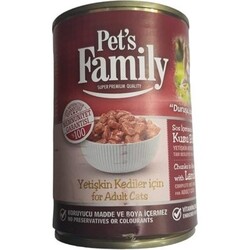 Pets famıly 400 gr konserve kedi kuzu et