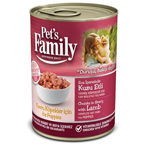 Pets famıly 400 gr konserve köpek kuzu et - 1