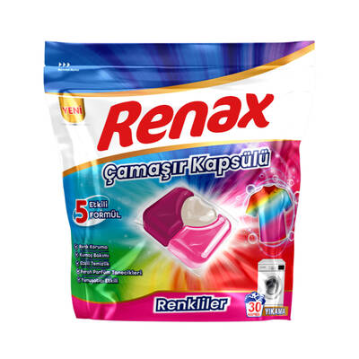 Renax çamaşır kapsülü 30 renkliler - 1