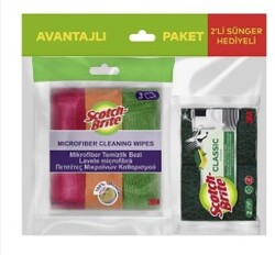 S.BRITE - S. brıte mıcrofıber tem bezı 3lu+ 2 lı sunger