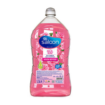 Saloon sıvı sabun 1,5 lt gül - 1