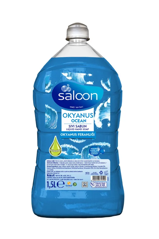 Saloon sıvı sabun 1,5 lt okyanus ferahlığı - 1