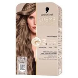Schwarzkopf creme supreme 7-16 küllü soğ kumral