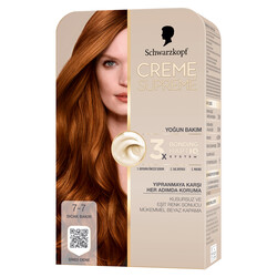 Schwarzkopf creme supreme 7-7 sıcak bakır