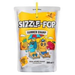SIZZLE POP - Sızzle pop seftalı-elma-ananas 200ml
