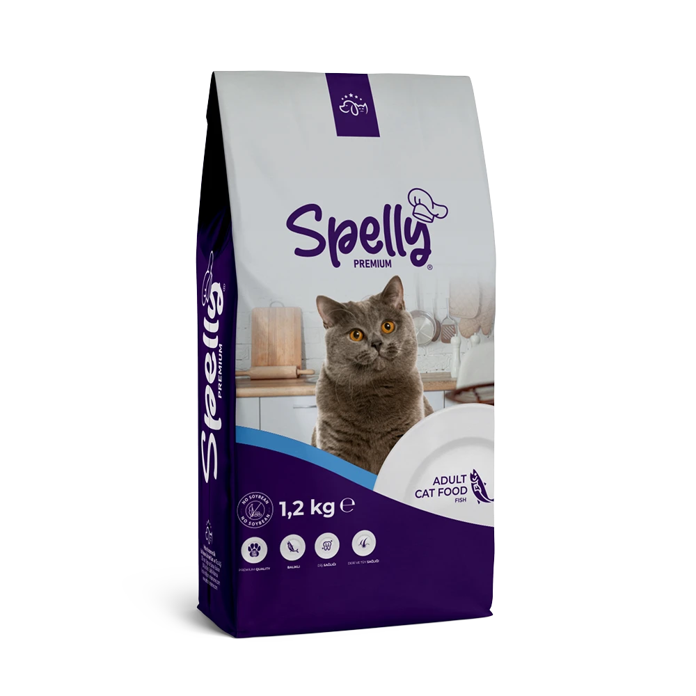 SPELLY - Spelly kedi mama 1200 gr balıklı