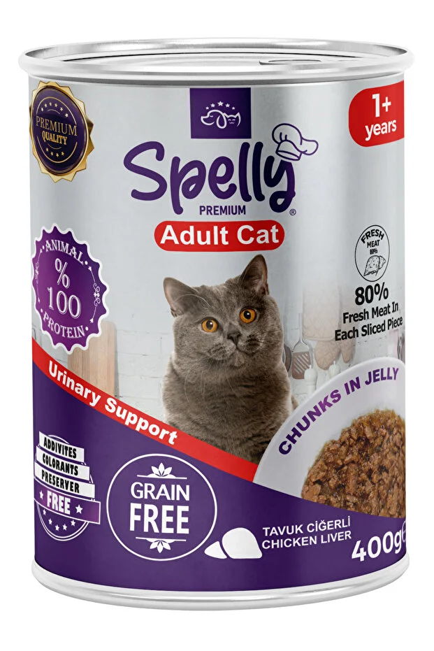 SPELLY - Spelly kedi mama konser.400 gr tavuklu