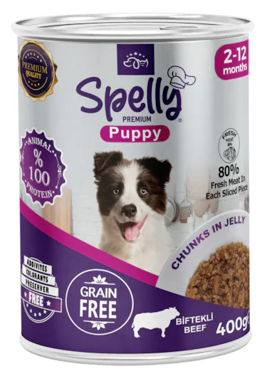 Spelly köpek mama konser.400 gr yav.biftek - 1