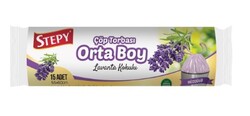 Stepy buzgulu cop posetı lavanta orta