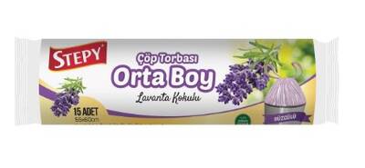 Stepy buzgulu cop posetı lavanta orta - 1