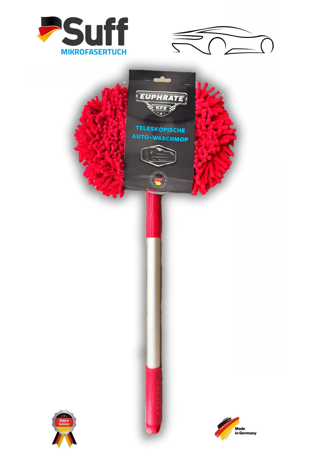 SUFF - Suff teleskopik mikrofiber araba mop 1826