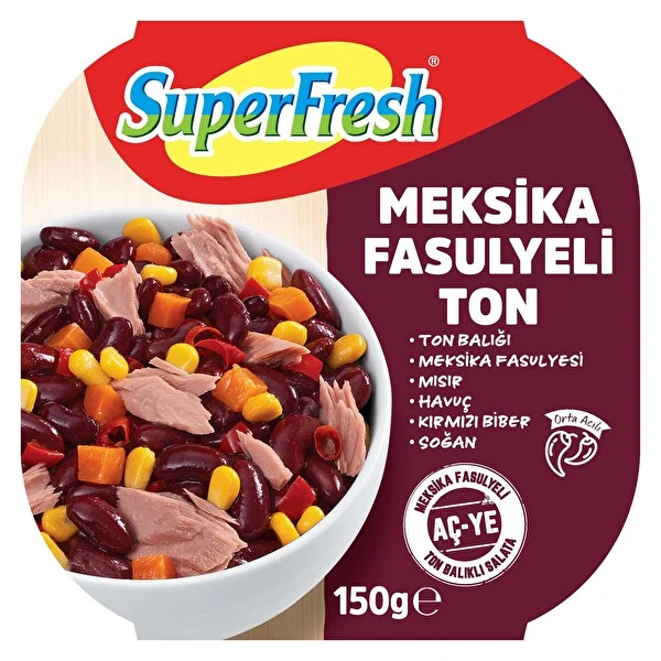 Superfresh meksıka fasulyelı ton salata 150gr - 1