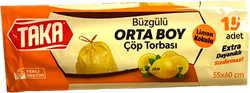 Taka buzgulu cop torbası ort 15