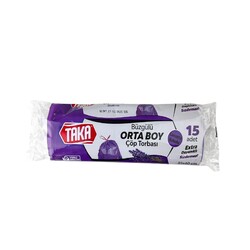 Taka buzgulu cop torbası orta 15 lavanta