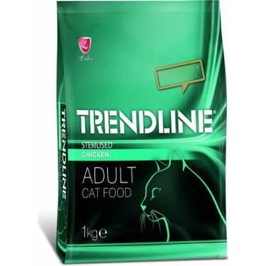 Trendlıne 1 kg kısırlastırılmıs kedı maması tavuk - 1