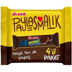 Ulker bısk kremalı 4`lu kakaolu 244gr