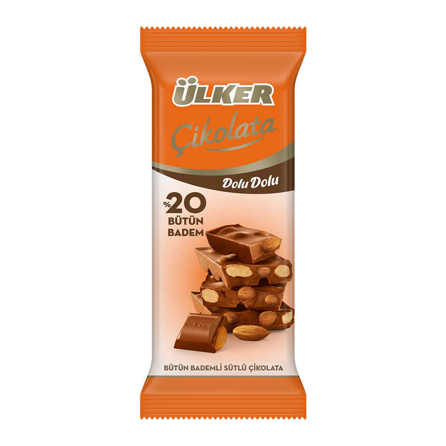 ULKER CIK.DOLU DOLU BADEM TAB.50GR Çikolata, Gofret ULKER