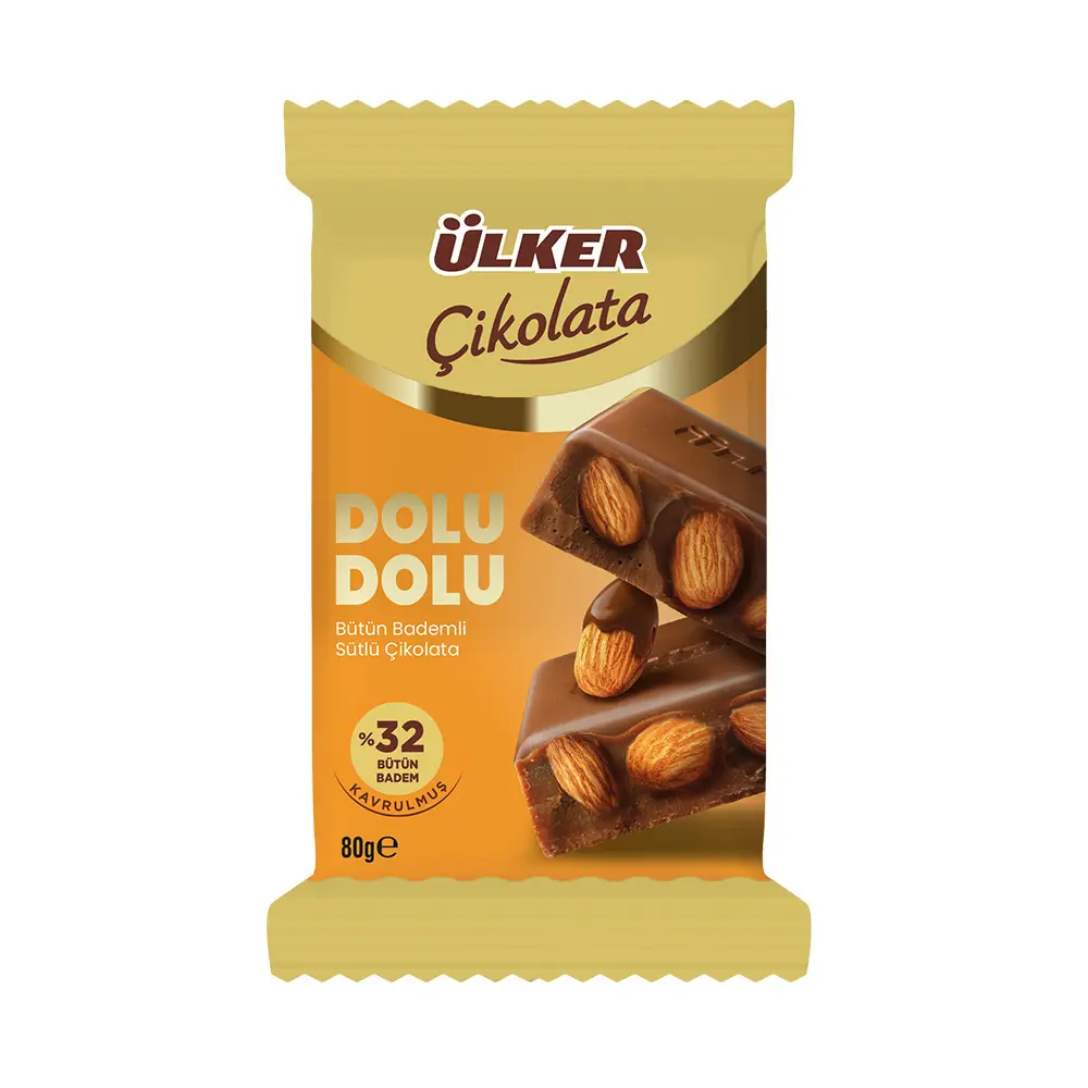ÜLKER - Ulker dolu dolu %32 butun badem 80gr