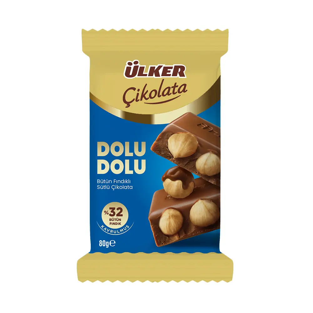 ÜLKER - Ulker dolu dolu %32 butun fındık 80gr