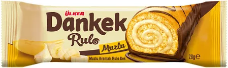 ÜLKER - Ulker kek dankek rulo dılım muzlu 28gr
